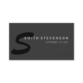 Unique Gray Black Monogram Attorney