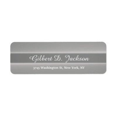 Unique Grey Classical Creative Plain Minimalist Label