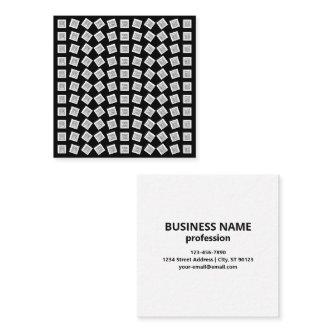 Unique Logo or Image Pattern | Black (editable) Square