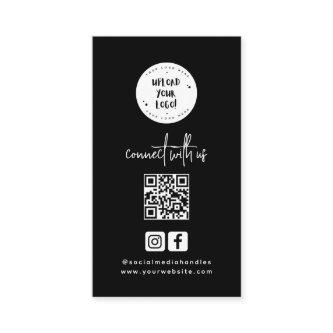 Unique Minimalist Black Social Media Qr Code