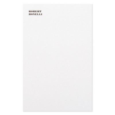 Unique Modern Black White Your Name Minimalist Stationery