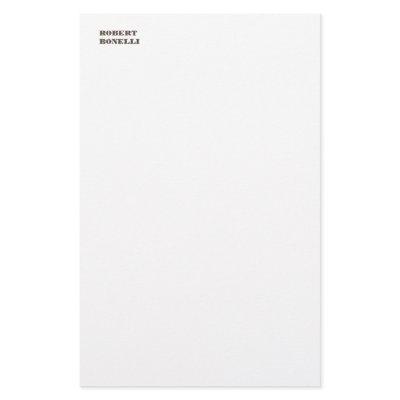 Unique Modern Black White Your Name Minimalist Stationery