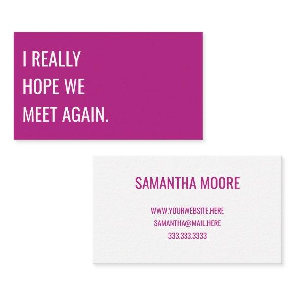 Unique Modern Bold Pink Typography Creative