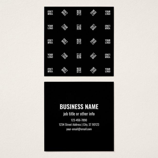 Unique Modern Logo Pattern Template | Black