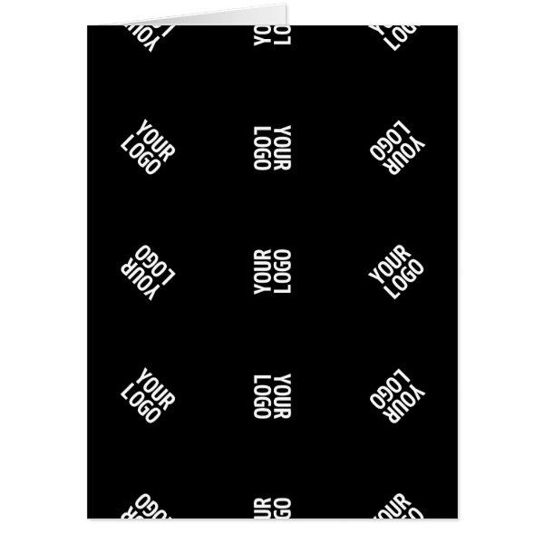 Unique Modern Logo Pattern Template | Black Card