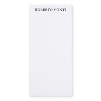 Unique Modern Plain Minimalist Magnetic Notepad