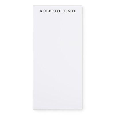 Unique Modern Plain Minimalist Magnetic Notepad