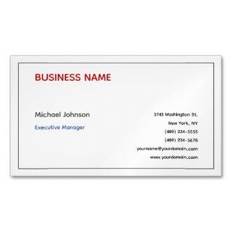 Unique modern professional minimalist chic  magnet