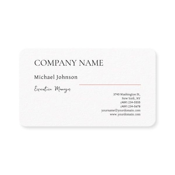 Unique modern professional minimalist thick