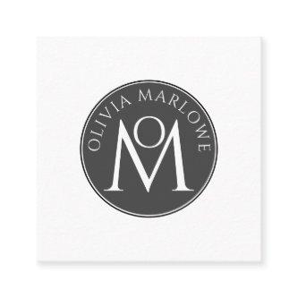 Unique Monogram Calling Card