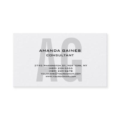 Unique Original Classical Gray Monogram White