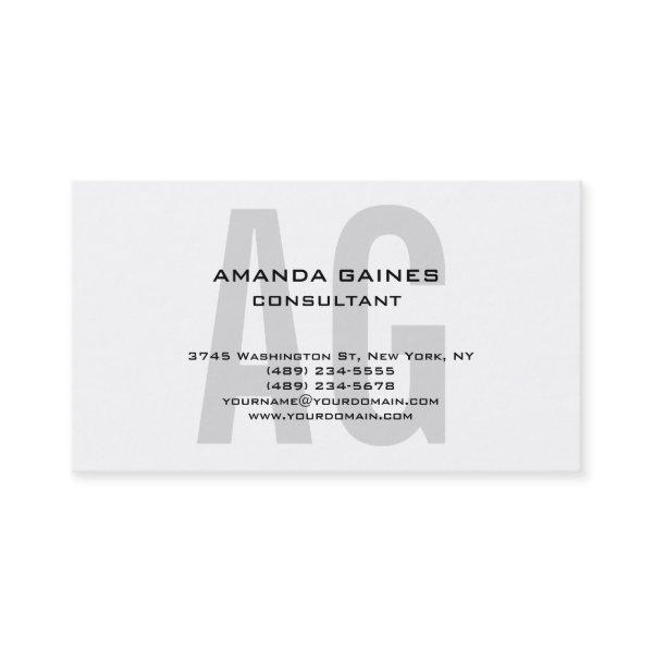 Unique Original Classical Gray Monogram White