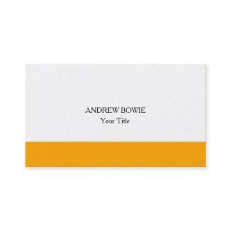 Unique Original Plain Minimalist Orange White
