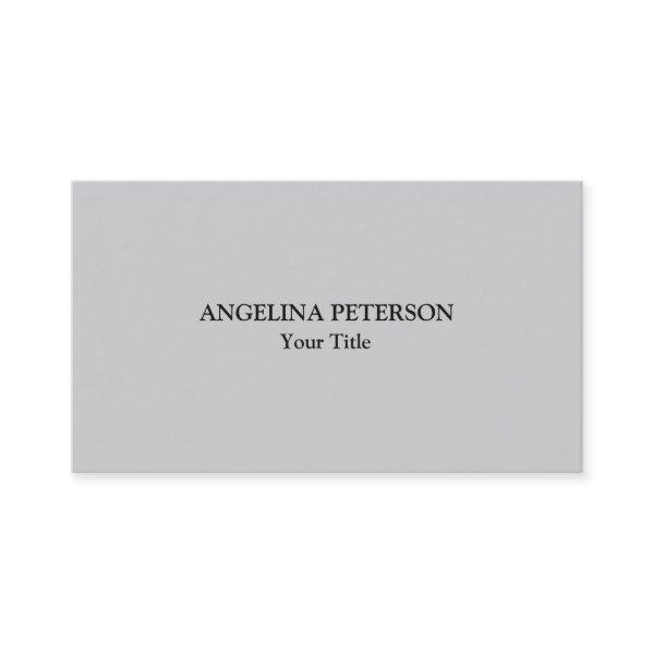 Unique Original Plain Professional Light Gray