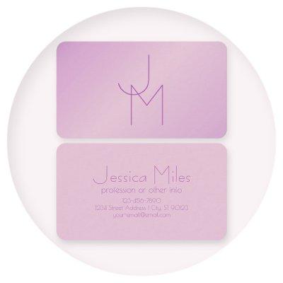 Unique Overlapping Monogram | Soft Lavender Pink