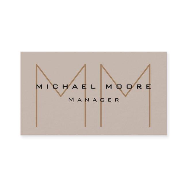 Unique Pastel Tones Initials Monogram Cute