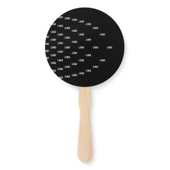 Unique Pattern Featuring Your Logo/Uploaded Image Hand Fan