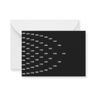Unique Pattern Featuring Your Logo/Uploaded Image Note Card