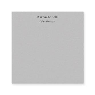 Unique Plain Grey  Enclosure Card