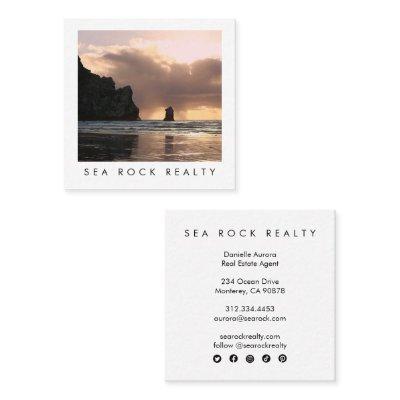 Unique Real Estate Agent Rocks Ocean Beach Photo Square