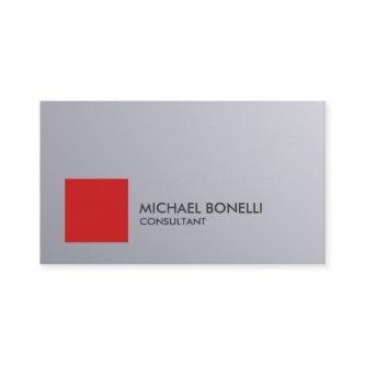 Unique Red Point Silver Grey Background Consultant