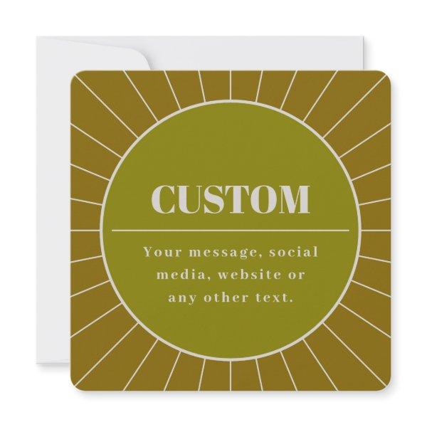 Unique Retro Inspired Editable Design Template
