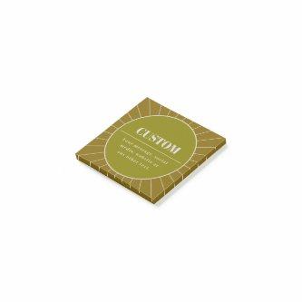 Unique Retro Inspired Editable Design Template Post-it Notes