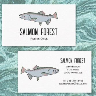 Unique Salmon Fish Fishing Guide Nature Simple