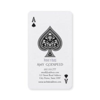 Unique Spade Ace Card Pattern Oshare