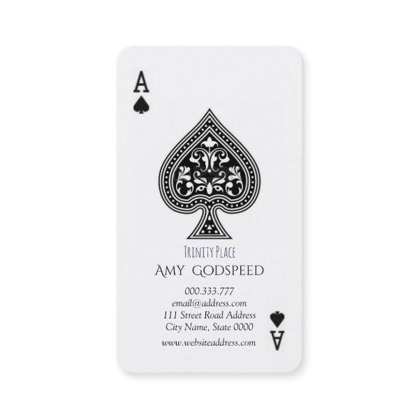 Unique Spade Ace Card Pattern Oshare