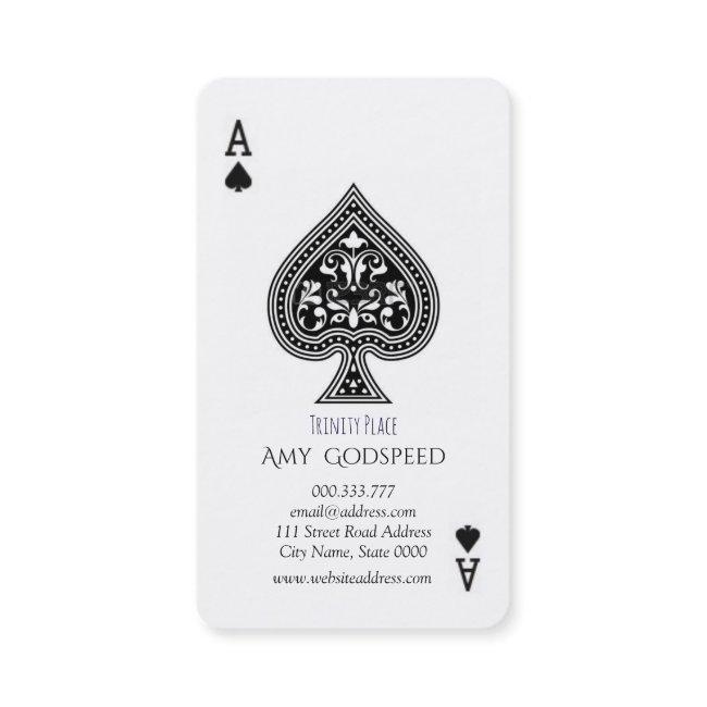 Unique Spade Ace Card Pattern Oshare
