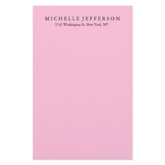 Unique Stylish Modern Elegant Pink Stationery