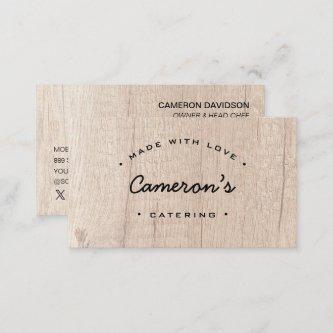 Unique Wood Style Customizable Catering Business