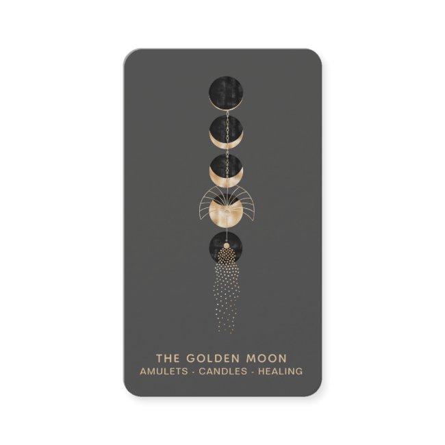 *~* Universe Gold Glitter Moon Phases Cosmic Luna