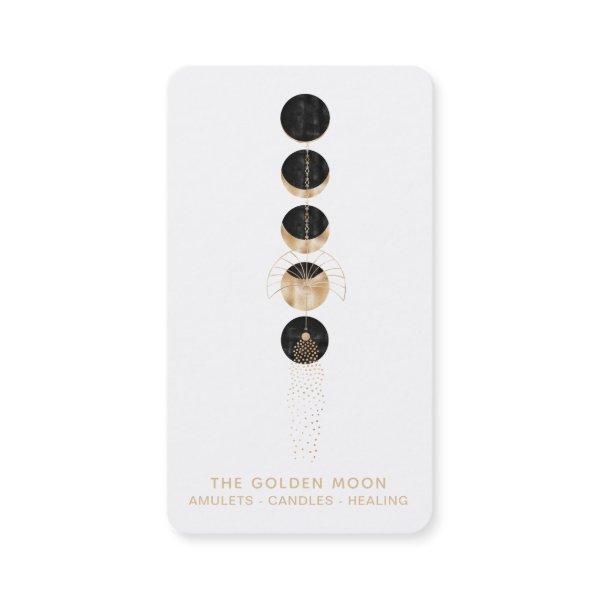 *~* Universe Gold Glitter Moon Phases Cosmic Lunar
