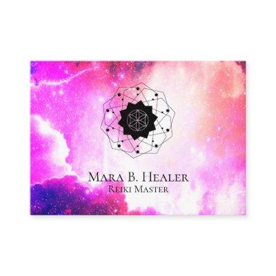 * Universe Nebula Sacred Geometry Pink Purple