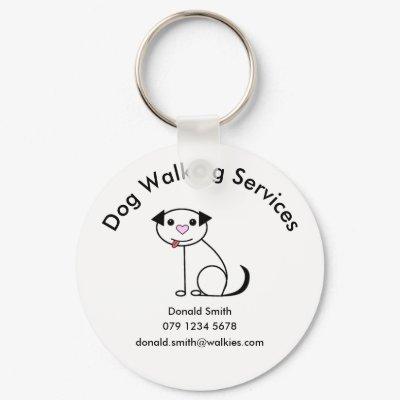 Unusual  Dog walking promotion Keychain
