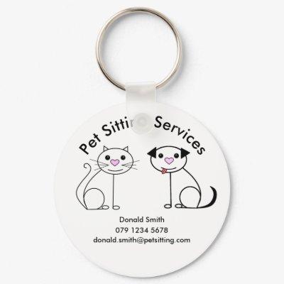 Unusual  pet sitter promotion keychain