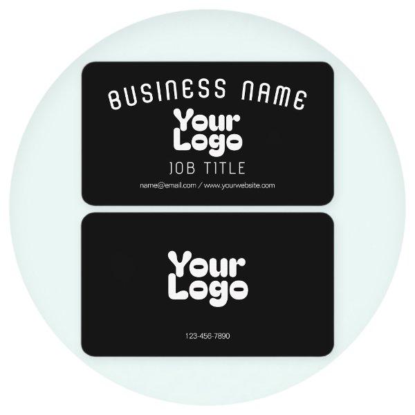 Upload Logo | Black & White (editable)