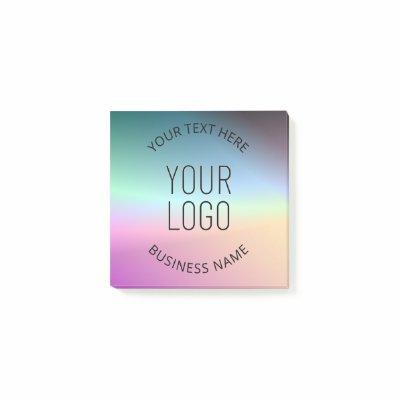 Upload Logo | Colorful Changing Gradient Colors  Post-it Notes