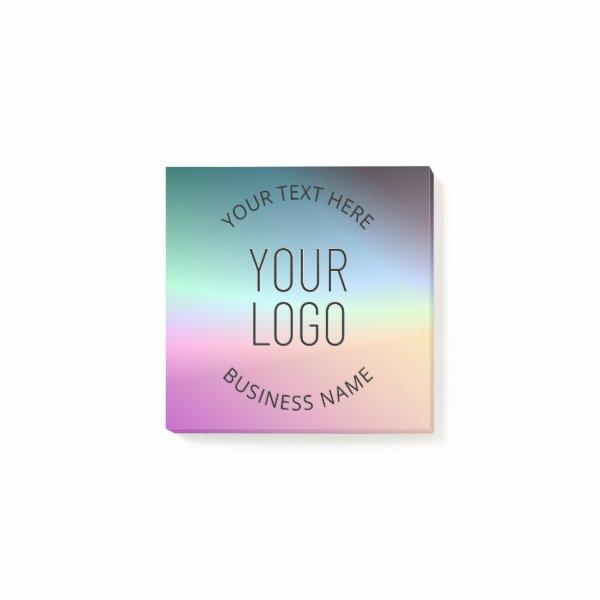 Upload Logo | Colorful Changing Gradient Colors  Post-it Notes