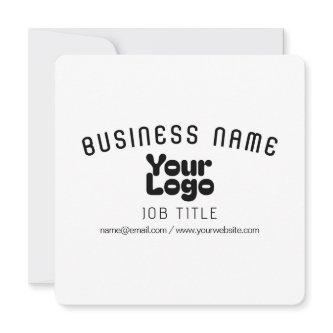 Upload Logo | White & Black (editable) Invitation