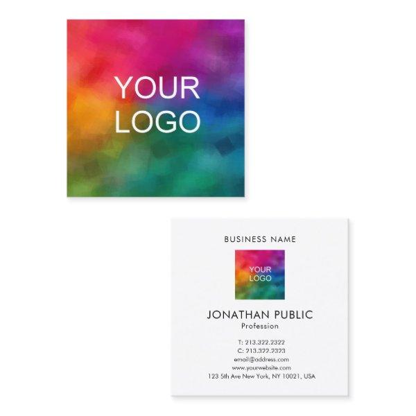 Upload Your Business Company Logo Professional Square