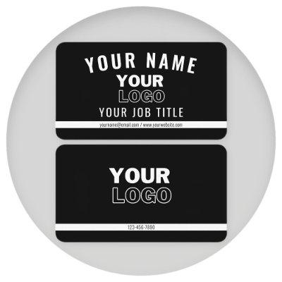 Upload Your Logo | Black & White (editable)