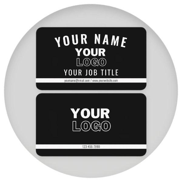 Upload Your Logo | Black & White (editable)