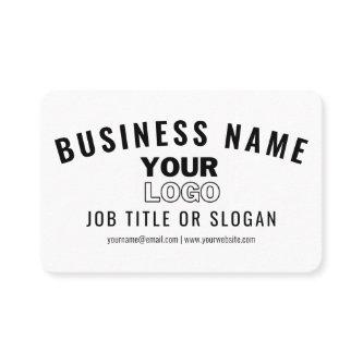 Upload Your Logo | Modern White & Black (editable)
