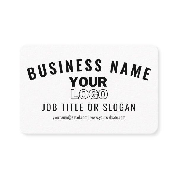 Upload Your Logo | Modern White & Black (editable)