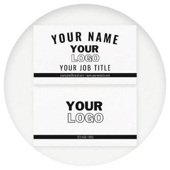 Upload Your Logo | White & Black (editable)