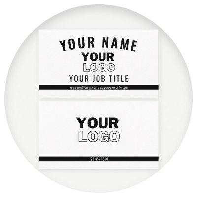Upload Your Logo | White & Black (editable)