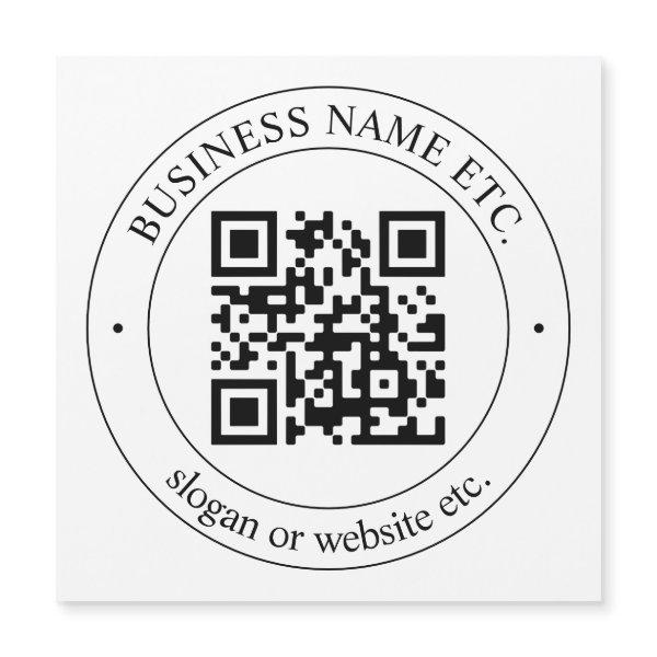 Upload Your Own QR Code & Customizable Text